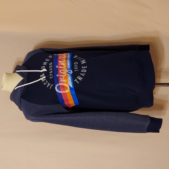 ‼️3 for $20‼️  Jack & Jones Blue and Gray Graphic Hoodie - Picture 5 of 8